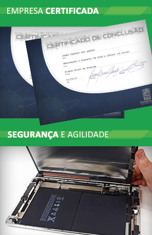 Troca tela iPad e iPhone